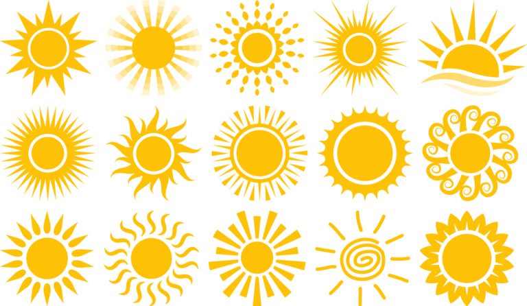 Copy and Paste Sun Symbols Collection