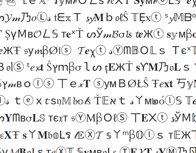 Weird Symbols Copy and Paste